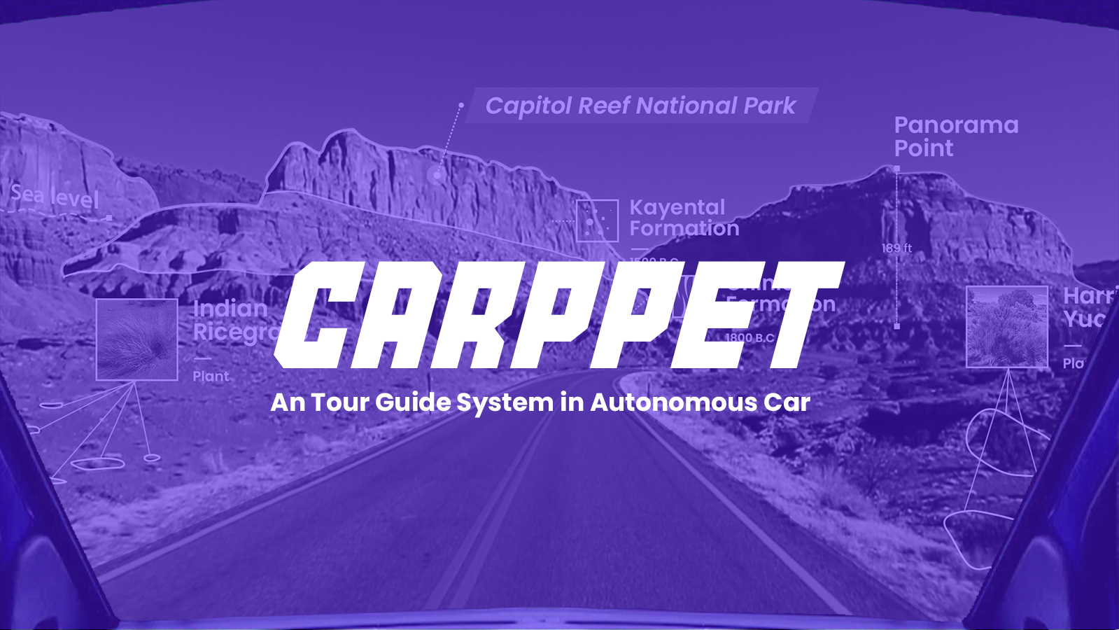 Carppet - An AR Tour Guide System in Autonomous Car
