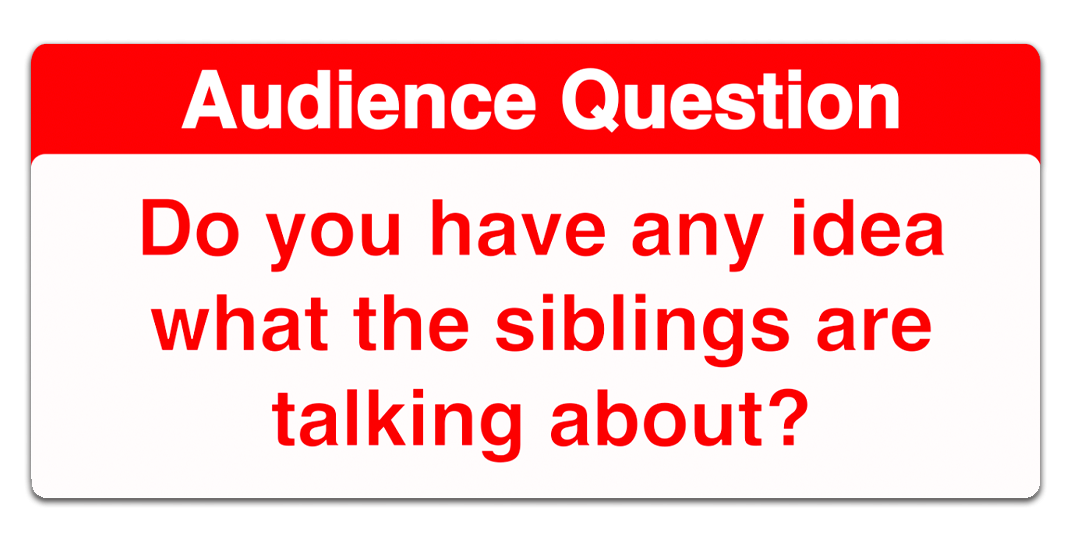 audience question